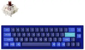 Keychron Q9 Wired Ultra-Mini 40% Mechanical Keyboard  QMK/VIA, Hot-Swappable Gateron G Pro Brown Switches, RGB Backlight, Double-Gasket Design, CNC Aluminum Body, Compatible with Mac/Windows, Blue