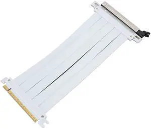 Asixxsix PCIE 4.0Riser Cable, 128Gbps High Speed Flexible GPU Extension Riser Cable Adapter Compatible with 4.0 3.0 2.0 1.0, Future Proof for Gen 5 GPU Vertical Mount (30cm)