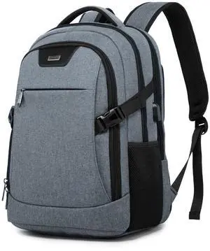 DUSLANG Travel Work Laptop Backpack With USB Charging Port Fits 15.6 15 14 13 Inch Laptop and Notebook Business Anti Theft College Computer Bag Back Pack for Women Men - Dark grey