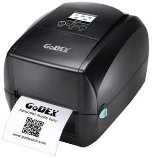 Godex RT700i+ Thermal Transfer & Direct Thermal Desktop Label Printer - 203 dpi, 7 IPS High-Speed Printing, Color LCD, Ethernet, 3 USB Host Ports for Stand-Alone Operation