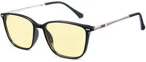 Cyxus Blue Light Blocking Glasses Men Women Driving Gaming Computer Rectangle TR90 frame Anti Eyestrain UV400 8208