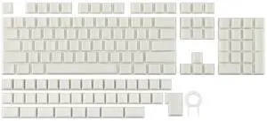 EPOMAKER Creamy Jade PBT Keycaps, 142 Keys, Double Shot, Cherry Profile, 60%/75%/96%/Full Size, Custom Keyboard Keycaps Set for Mechanical Gaming Keyboard (White) EPOMAKER Creamy Jade PBT Keycaps, 142 Keys, Double Shot, Cherry Profile, 60%/75%/96%/Full Size, Custom Keyboard Keycaps Set for Mechanical Gaming Keyboard (White)