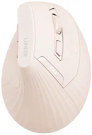 Ergonomic Wireless Mouse Pink,Bluetooth Vertical Mouse with BT5.0/4.0/2.4G, Rechargeable with Battery Indicator,Ergonomic Design for Comfort and Reduced Wrist Strain for Home,Office Use Pink