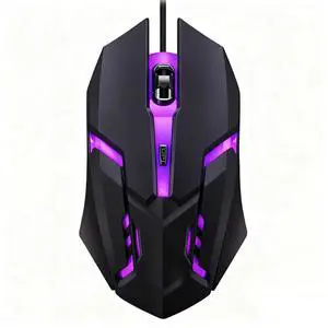 USB Wired Silent Mouse, Ergonomic Comfort Grip, Plug-and-Play, Suitable for Desktop/Laptop Computers, Office/Home Use (KBN-4)