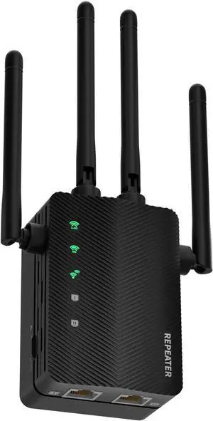 2025 Internet Extender WiFi Booster - 10X Faster Dual-Band Extenders for Home,15000 Sq.Ft Long Range Coverage | 4 Antennas, Ethernet Port & EasyMesh, Supports 80+ Devices, Works with All Routers