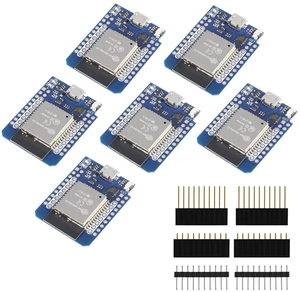 AITRIP 6pcs ESP32 Mini D1 Mini NodeMCU ESP32 ESP-WROOM-32 WLAN WiFi Bluetooth Development Board 5V Compatible with Arduino AITRIP 6pcs ESP32 Mini D1 Mini NodeMCU ESP32 ESP-WROOM-32 WLAN WiFi Bluetooth Development Board 5V Compatible with Arduino