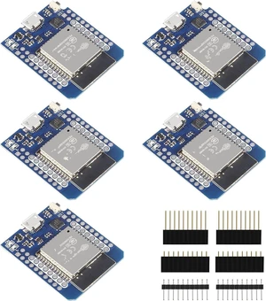 ACEIRMC D1 Mini NodeMCU ESP32 WLAN WiFi Bluetooth IoT Development Board 5V Compatible for Arduino (5pcs) ACEIRMC D1 Mini NodeMCU ESP32 WLAN WiFi Bluetooth IoT Development Board 5V Compatible for Arduino (5pcs)