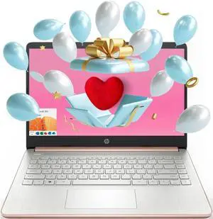 HP Essential Laptop, 14" HD Display, Intel Celeron N4120, 8GB RAM, 64GB eMMC, Webcam, HDMI, Wi-Fi, RJ-45, 1 Year Office 365, Windows 11 Home, Rose Gold HP Essential Laptop, 14" HD Display, Intel Celeron N4120, 8GB RAM, 64GB eMMC, Webcam, HDMI, Wi-Fi, RJ-45, 1 Year Office 365, Windows 11 Home, Rose Gold