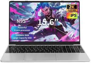 NEOBIHIER Gaming Laptop, N95 up to 3.4GHz, 16GB RAM, 512GB SSD, 15.6" 2K Display, Fingerprint Unlock, Slim & Lightweight Laptop for Work & Study, Gray NEOBIHIER Gaming Laptop, N95 up to 3.4GHz, 16GB RAM, 512GB SSD, 15.6" 2K Display, Fingerprint Unlock, Slim & Lightweight Laptop for Work & Study, Gray