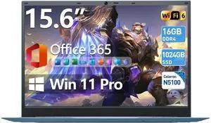 MELIUNA 15.6 Inch Laptop Computer, Win 11 Laptops with Celeron N5100, 16GB RAM 1024GB SSD, Office 365, IPS FHD, 180 Viewing, WiFi 6, 53.2WH Battery, HDMI, Cooling Fan, for Business and Students MELIUNA 15.6 Inch Laptop Computer, Win 11 Laptops with Celeron N5100, 16GB RAM 1024GB SSD, Office 365, IPS FHD, 180 Viewing, WiFi 6, 53.2WH Battery, HDMI, Cooling Fan, for Business and Students