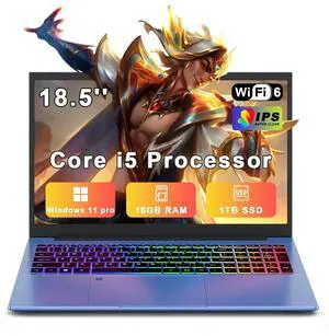 XNQ Laptop Computer, 18.5 Inch Gaming Laptop 2026, Window 11 Pro Lap Top PC, Core i5-1038NG7, 16GB RAM 1TB TF Expand, 1TB SSD, 1080p FHD IPS, Fingerprint, Wifi6 Business, School, Work, Student, Kids XNQ Laptop Computer, 18.5 Inch Gaming Laptop 2026, Window 11 Pro Lap Top PC, Core i5-1038NG7, 16GB RAM 1TB TF Expand, 1TB SSD, 1080p FHD IPS, Fingerprint, Wifi6 Business, School, Work, Student, Kids