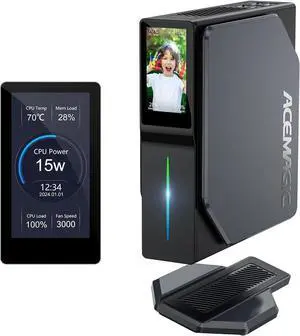 ACEMAGIC N97 S1 Mini PC with DIY LCD Screen, 16GB DDR4 1TB M.2 SSD Mini Tower PC, WiFi 6/BT 4.2/4K UHD/Dual LAN ACEMAGIC N97 S1 Mini PC with DIY LCD Screen, 16GB DDR4 1TB M.2 SSD Mini Tower PC, WiFi 6/BT 4.2/4K UHD/Dual LAN