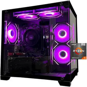 SKYESEV Gaming Desktop Computer PC,AMD Ryzen 5 5600,RTX3050 6GB,32GB DDR4 RAM and 1TB M.2 NVMe PCle,ARGB Fan,WiFi,Game Design Office Console,Sea View Room, Gaming PC Tower SKYESEV Gaming Desktop Computer PC,AMD Ryzen 5 5600,RTX3050 6GB,32GB DDR4 RAM and 1TB M.2 NVMe PCle,ARGB Fan,WiFi,Game Design Office Console,Sea View Room, Gaming PC Tower