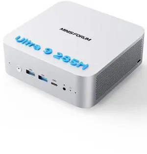 MINISFORUM M1 Pro AI Mini PC Intel Core Ultra 9 285H (16C/16T, Up to 5.4Ghz), 32GB DDR5 1TB SSD, 99 TOPS, 2xUSB4/HDMI/DP Quad Display, OCuLink, 2.5G LAN, Dual Speaker/DMIC, WiFi 7, BT5.4, Arc 140T MINISFORUM M1 Pro AI Mini PC Intel Core Ultra 9 285H (16C/16T, Up to 5.4Ghz), 32GB DDR5 1TB SSD, 99 TOPS, 2xUSB4/HDMI/DP Quad Display, OCuLink, 2.5G LAN, Dual Speaker/DMIC, WiFi 7, BT5.4, Arc 140T
