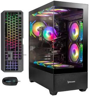 Evounic Gaming PC Desktop,i9-10980X up to 4.8GHz,RTX 4060 Graphics,32GB DDR4 with RGB Lighting,1TB SSD,WiFi 6,BT5.4,Windows 11,9*ARGB Fans,RGB Keyboard & Mouse,High Performance PC Evounic Gaming PC Desktop,i9-10980X up to 4.8GHz,RTX 4060 Graphics,32GB DDR4 with RGB Lighting,1TB SSD,WiFi 6,BT5.4,Windows 11,9*ARGB Fans,RGB Keyboard & Mouse,High Performance PC