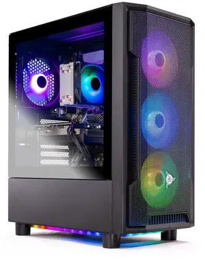 Skytech Gaming Shadow Desktop PC, Ryzen 5 5500 3.6 GHz (4.2GHz), Intel ARC B580 12GB, 1TB NVMe SSD, 16GB DDR4 RAM 3200, 650W Gold PSU, Wi-Fi, Win 11 Skytech Gaming Shadow Desktop PC, Ryzen 5 5500 3.6 GHz (4.2GHz), Intel ARC B580 12GB, 1TB NVMe SSD, 16GB DDR4 RAM 3200, 650W Gold PSU, Wi-Fi, Win 11