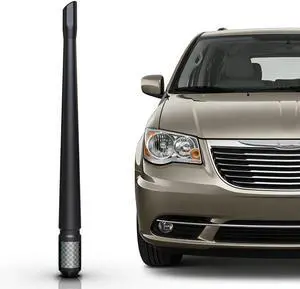 TEKK Carbon Fiber Short Antenna Compatible with Chrysler Town and Country 2008-2017/7.9 Inches Premium Flexible Rubber/Designed for Enhance FM/AM Radio Signal Reception TEKK Carbon Fiber Short Antenna Compatible with Chrysler Town and Country 2008-2017/7.9 Inches Premium Flexible Rubber/Designed for Enhance FM/AM Radio Signal Reception