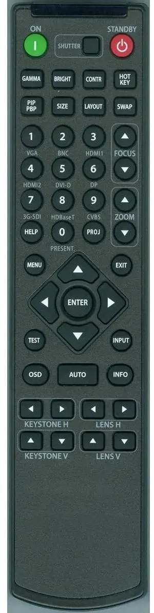 Kindsion Compatible Remote Control 003-005238-01 for Christie D12HD-H, D12WU-H, D13HD-HS, D13WU-HS, DHD700-GS, DHD850-GS, DWU700-GS, DWU850-GS Projectors Kindsion Compatible Remote Control 003-005238-01 for Christie D12HD-H, D12WU-H, D13HD-HS, D13WU-HS, DHD700-GS, DHD850-GS, DWU700-GS, DWU850-GS Projectors