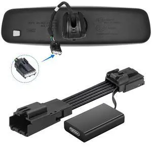 mangoal Dashcam Power Adapter Custom for Ford 5 Pin (Model B) for Mustang Mache Explorer Edge Expedition & More, Connect Auto-Dimming Connector(Hidden) mangoal Dashcam Power Adapter Custom for Ford 5 Pin (Model B) for Mustang Mache Explorer Edge Expedition & More, Connect Auto-Dimming Connector(Hidden)