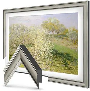 Industrial Nickel 55" Slim Deco TV Frame - Compatible ONLY with Samsung The Frame TVs (Fits 2021-2026, LS03A, LS03B, LS03C, LS03D, LS03FA) Industrial Nickel 55" Slim Deco TV Frame - Compatible ONLY with Samsung The Frame TVs (Fits 2021-2026, LS03A, LS03B, LS03C, LS03D, LS03FA)