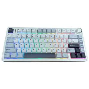 Shaking Tank x Aula F75 Gasket Mechanical Keyboard, 75% Wireless Hot Swappable Gaming Keyboard with Five-Layer Padding&Knob, Bluetooth/2.4GHz/USB-C, RGB (Light Blue, Ice Vein Switch) Shaking Tank x Aula F75 Gasket Mechanical Keyboard, 75% Wireless Hot Swappable Gaming Keyboard with Five-Layer Padding&Knob, Bluetooth/2.4GHz/USB-C, RGB (Light Blue, Ice Vein Switch)