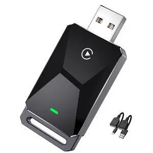 Wireless CarPlay Adapter - Apple CarPlay Dongle for iPhone, Convert Wired to Wireless, Plug & Play for Cars Since 2016 (iOS 10+), Black Wireless CarPlay Adapter - Apple CarPlay Dongle for iPhone, Convert Wired to Wireless, Plug & Play for Cars Since 2016 (iOS 10+), Black
