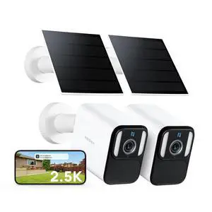 Anona Lucio 2.5K Security Camera Outdoor Battery Wireless with Solar Powered, Color Night Vision & 138 FOV, Multi-Object Detection, No Hub Needed, Two-Way Audio, IP67, 2 Pack Anona Lucio 2.5K Security Camera Outdoor Battery Wireless with Solar Powered, Color Night Vision & 138 FOV, Multi-Object Detection, No Hub Needed, Two-Way Audio, IP67, 2 Pack