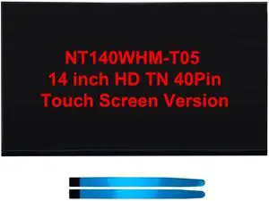 Lenboes 14'' HD 1366x768 40 Pins Laptop Oncell Touch LCD Screen Panel Digitizer LED Display Replacement for HP Fortis 14 G11 Chromebook NT140WHM-T05 (HD Touch Screen) Lenboes 14'' HD 1366x768 40 Pins Laptop Oncell Touch LCD Screen Panel Digitizer LED Display Replacement for HP Fortis 14 G11 Chromebook NT140WHM-T05 (HD Touch Screen)