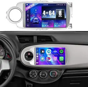 8 Core 4+64G Car Radio for Toyota Yaris 2012 2013 2014 2015 2016 2017, 9 inch 1280 * 720 Touch Screen for Yaris Car Stereo with CarPlay Android Auto Bluetooth 5.0 32EQ DSP FM RDS Mirror Link SWC 8 Core 4+64G Car Radio for Toyota Yaris 2012 2013 2014 2015 2016 2017, 9 inch 1280 * 720 Touch Screen for Yaris Car Stereo with CarPlay Android Auto Bluetooth 5.0 32EQ DSP FM RDS Mirror Link SWC