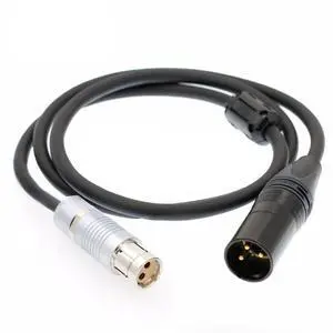 DRRI 3-Pin XLR Male to 2-Pin Fischer Female for Arri Alexa Camcorders DRRI 3-Pin XLR Male to 2-Pin Fischer Female for Arri Alexa Camcorders