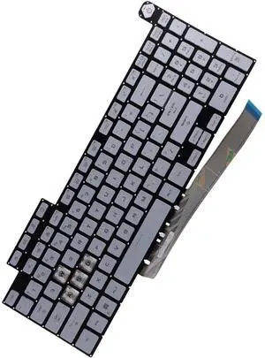Deal4GO RGB Colorful Backlit Keyboard Replacement for ASUS FX507 FA507 FX707 FA707 TUF507 TUF707 FX577 - White Special Deal4GO RGB Colorful Backlit Keyboard Replacement for ASUS FX507 FA507 FX707 FA707 TUF507 TUF707 FX577 - White Special