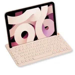 Macally Bluetooth Keyboard for Tablet ^^ Wireless Keyboard for iPad mini/Pro/Air, iPhone (Multi-Device, Built-in Stand, Portable, Rechargeable) - Boba Brown Macally Bluetooth Keyboard for Tablet ^^ Wireless Keyboard for iPad mini/Pro/Air, iPhone (Multi-Device, Built-in Stand, Portable, Rechargeable) - Boba Brown