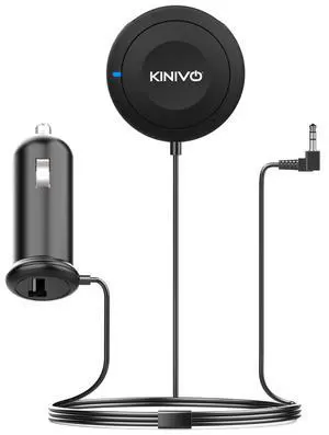 Kinivo BTC450 Bluetooth Car Kit (Hands-Free, AUX Bluetooth Adapter for Cars with Ground Loop Noise Isolator, 3.5mm Aux Input, Apt-X) Kinivo BTC450 Bluetooth Car Kit (Hands-Free, AUX Bluetooth Adapter for Cars with Ground Loop Noise Isolator, 3.5mm Aux Input, Apt-X)