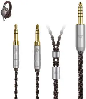 okcsc Replacement Upgrade Cable for Hifiman HE400SE/Edition XS/SUNDARA/HE560/HE-350/HE1000 Headsets,8 Core OFC Audio Cable Dual 3.5mm Headphone Output Cable for Stock 4 Feet Length 4.4mm Plug okcsc Replacement Upgrade Cable for Hifiman HE400SE/Edition XS/SUNDARA/HE560/HE-350/HE1000 Headsets,8 Core OFC Audio Cable Dual 3.5mm Headphone Output Cable for Stock 4 Feet Length 4.4mm Plug