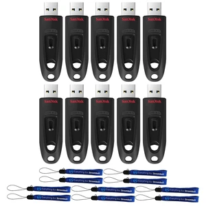 SanDisk Flash Drive 16GB Ultra USB 3.0 10 Pack Portable Memory Stick SanDisk Flash Drive 16GB Ultra USB 3.0 10 Pack Portable Memory Stick