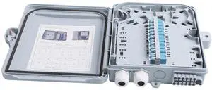 KETGUFF 12 Core Fiber Distribution Box, ABS Plastic FTTH Fiber Distribution Box-12 Port Fiber Optic Terminal Junction Splitter Box for Ourdoor/Indoor with LC Fiber Optical Adapter KETGUFF 12 Core Fiber Distribution Box, ABS Plastic FTTH Fiber Distribution Box-12 Port Fiber Optic Terminal Junction Splitter Box for Ourdoor/Indoor with LC Fiber Optical Adapter