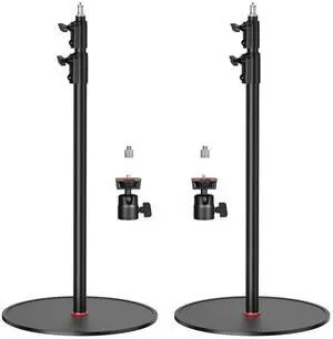 EMART Round Base Light Stand, 79" Heavy Duty Monopod for Camera, Lights, Webcam, Live Streaming, Vlogging, Payload 22LBS(2 Pack) EMART Round Base Light Stand, 79" Heavy Duty Monopod for Camera, Lights, Webcam, Live Streaming, Vlogging, Payload 22LBS(2 Pack)