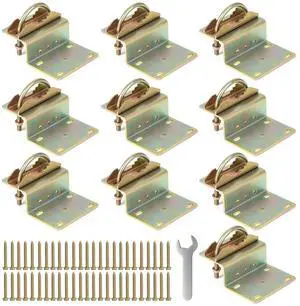 10 Sets Antenna Pole Mount Z Bracket Heavy-Duty M8 U Bolt Windproof Antenna Mast Clamp Galvanized Steel + 50 Screws for Home Outside TV Antenna Pole Holder 10 Sets Antenna Pole Mount Z Bracket Heavy-Duty M8 U Bolt Windproof Antenna Mast Clamp Galvanized Steel + 50 Screws for Home Outside TV Antenna Pole Holder