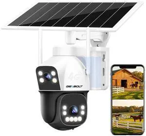 GENBOLT 4G AOV Cellular Solar Security Camera Outdoor Wireless, 7/24 Recording 3MP+3MP No WiFi IP Surveillance Camera with Sim Card, 8W 15600mAh Battery Operated LTE Camera CCTV GENBOLT 4G AOV Cellular Solar Security Camera Outdoor Wireless, 7/24 Recording 3MP+3MP No WiFi IP Surveillance Camera with Sim Card, 8W 15600mAh Battery Operated LTE Camera CCTV