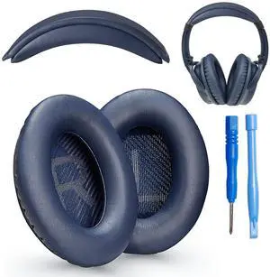 AHG QC35 earpads / QC35 ii Headband pad Cushion kit. Compatible w/Bose QuietComfort 35 ii / QC35 Headphones (MNB). Premium Headband Design ^^ Seamless DIY Assembly ^^ Superior Comfort and Durabilit AHG QC35 earpads / QC35 ii Headband pad Cushion kit. Compatible w/Bose QuietComfort 35 ii / QC35 Headphones (MNB). Premium Headband Design ^^ Seamless DIY Assembly ^^ Superior Comfort and Durabilit