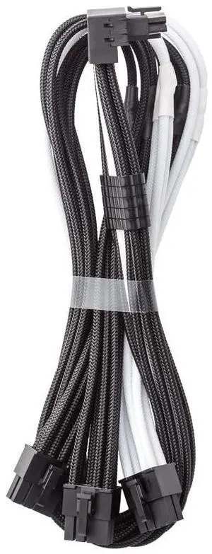 CableMod E-Series Pro ModMesh Sleeved 12V-2x6 12VHPWR 90 StealthSense PCIe Cable for EVGA G/G+ / P/P+ / T - Variant A (Black + White, 16-pin to Triple 8-pin, 60cm) CableMod E-Series Pro ModMesh Sleeved 12V-2x6 12VHPWR 90 StealthSense PCIe Cable for EVGA G/G+ / P/P+ / T - Variant A (Black + White, 16-pin to Triple 8-pin, 60cm)