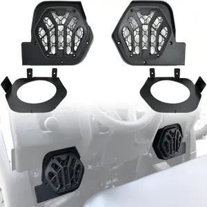SAUTVS 6.5" Under Dash Speaker Pods for Kawasaki Mule SX 2017+, Under Dashboard Speaker Enclosures Pods Holders for Kawasaki Mule SX SE XC LE FE 2017-2026 Accessories (One Pair) SAUTVS 6.5" Under Dash Speaker Pods for Kawasaki Mule SX 2017+, Under Dashboard Speaker Enclosures Pods Holders for Kawasaki Mule SX SE XC LE FE 2017-2026 Accessories (One Pair)
