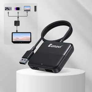 Eunavi Car TV Mate Car Streaming Device - HDMI to USB Converter for OEM CarPlay - Compatible with Fire TV Stick, SetTop Box, Switch, Computer, etc - Plug & Play Eunavi Car TV Mate Car Streaming Device - HDMI to USB Converter for OEM CarPlay - Compatible with Fire TV Stick, SetTop Box, Switch, Computer, etc - Plug & Play