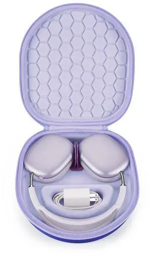Smart Case for Apple AirPods Max 2/AirPods Max Headphone Supports Sleep Mode, Hard Organizer Portable Carry Travel Cover Storage Bag (Purple) Smart Case for Apple AirPods Max 2/AirPods Max Headphone Supports Sleep Mode, Hard Organizer Portable Carry Travel Cover Storage Bag (Purple)