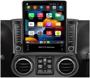 Android 15 Radio for Jeep Wrangler JK Rubicon 2007-2018 Stereo Upgrade Tesla Style 4GB+64GB Head Unit 9.7 Inch Touchscreen Multimedia Player GPS Navigation FM BT Receiver with Carplay Android Auto Android 15 Radio for Jeep Wrangler JK Rubicon 2007-2018 Stereo Upgrade Tesla Style 4GB+64GB Head Unit 9.7 Inch Touchscreen Multimedia Player GPS Navigation FM BT Receiver with Carplay Android Auto