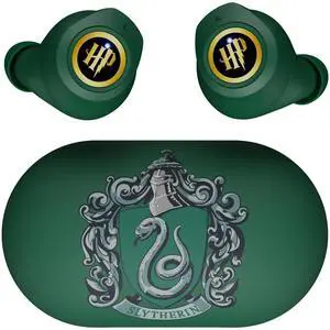 iJoy Harry Potter Slytherin Wireless Bluetooth Earbuds with Charging Case, Built-in Mic, 30 Hr Playtime, Officially Licensed ^^ Harry Potter Gifts for Women, Men, Teens, Kids & All Fans of Slyt iJoy Harry Potter Slytherin Wireless Bluetooth Earbuds with Charging Case, Built-in Mic, 30 Hr Playtime, Officially Licensed ^^ Harry Potter Gifts for Women, Men, Teens, Kids & All Fans of Slyt