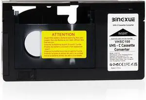 Bingxue VHS-C Cassette, SVHS VHS-C to VHS to Digital Converting for VCR Player, Video Cassette Player, Motorized VHS for Tape Collectors and Home Video Capturer Bingxue VHS-C Cassette, SVHS VHS-C to VHS to Digital Converting for VCR Player, Video Cassette Player, Motorized VHS for Tape Collectors and Home Video Capturer