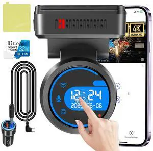 Dash Cam Front for Cars with Built-in WiFi & APP Control, 4K Dash Camera with Free 32GB Card, 1.2" IPS Touch Screen Dash Cam with 170Wide Angle, G-Sensor, Night Vision, 24H Parking Mode Dashcam Dash Cam Front for Cars with Built-in WiFi & APP Control, 4K Dash Camera with Free 32GB Card, 1.2" IPS Touch Screen Dash Cam with 170Wide Angle, G-Sensor, Night Vision, 24H Parking Mode Dashcam