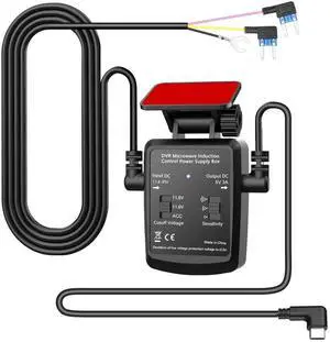 Dash Cam Type-C Hardwire Kit with Radar Detection,12V-24V to 5V/3A, with Low Voltage Protection, 24 Hour Radar Detection Parking Monitoring(DK2) Dash Cam Type-C Hardwire Kit with Radar Detection,12V-24V to 5V/3A, with Low Voltage Protection, 24 Hour Radar Detection Parking Monitoring(DK2)