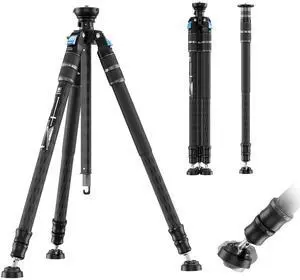 SIRUI SVS60 Carbon Fiber Travel Tripod, 64.6" Compact Camera Tripod, Rapid One-Step Height Adjustment, Modular Design Convertible to Monopod, Max Load 8kg/17.6lbs SIRUI SVS60 Carbon Fiber Travel Tripod, 64.6" Compact Camera Tripod, Rapid One-Step Height Adjustment, Modular Design Convertible to Monopod, Max Load 8kg/17.6lbs